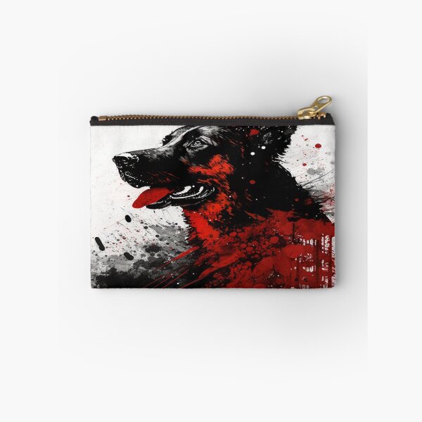 Item preview, Abstract Splash Painting Of A Dog In Black And Red Colours designed and sold by Unwind-Art-Work.