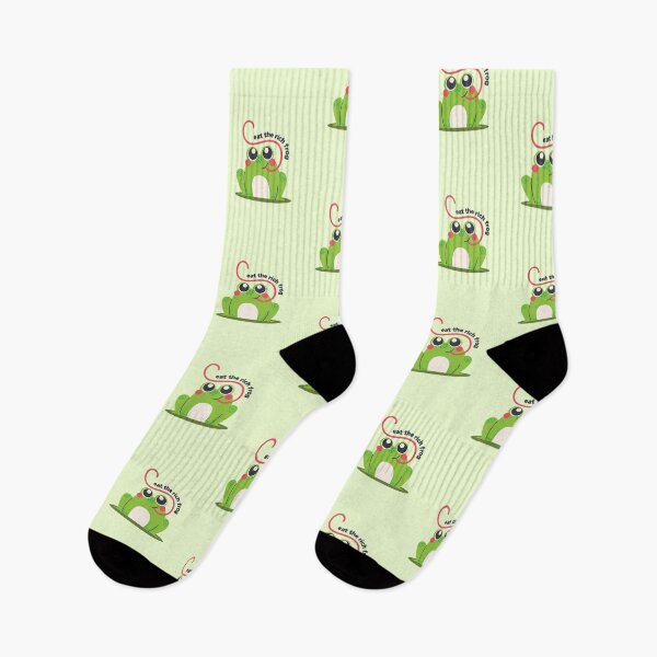 Item preview, Eat the rich frog designed and sold by stripedcarpet.