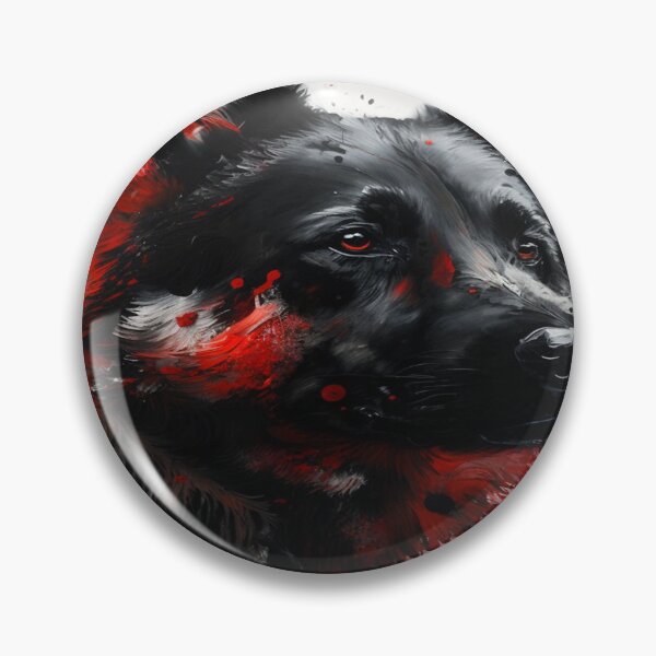 Item preview, Abstract Splash Painting Of A Dog In Black And Red Colours designed and sold by Unwind-Art-Work.