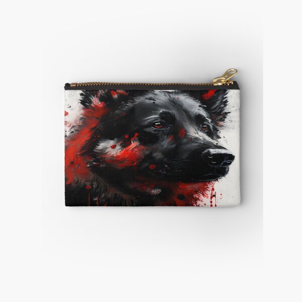 Item preview, Abstract Splash Painting Of A Dog In Black And Red Colours designed and sold by Unwind-Art-Work.