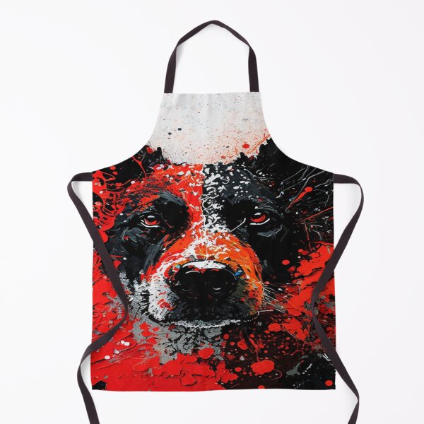 Item preview, Abstract Splash Painting Of A Dog In Black And Red Colours designed and sold by Unwind-Art-Work.