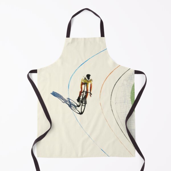 Item preview, Cyclist on a velodrome with yellow jersey. Image is made entirely using lines. designed and sold by janesg.