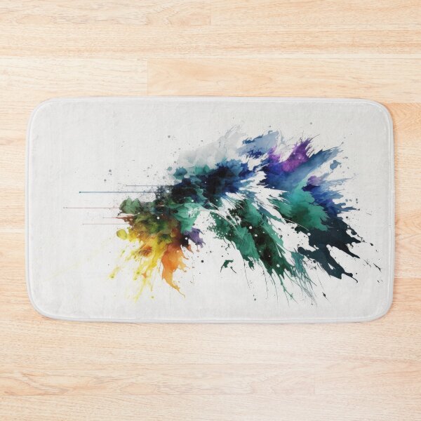 Item preview, Colorful Splash Watercolor: A Vivid Abstract Artwork designed and sold by maninthebox1.