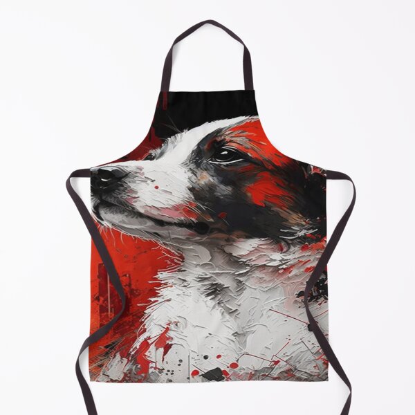 Item preview, Abstract Splash Painting Of A Dog In Black And Red Colours designed and sold by Unwind-Art-Work.