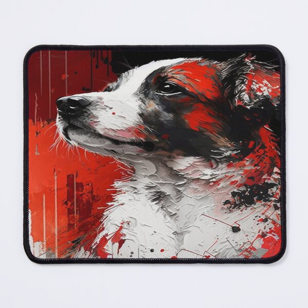 Item preview, Abstract Splash Painting Of A Dog In Black And Red Colours designed and sold by Unwind-Art-Work.