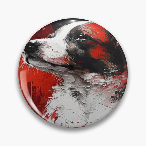 Item preview, Abstract Splash Painting Of A Dog In Black And Red Colours designed and sold by Unwind-Art-Work.