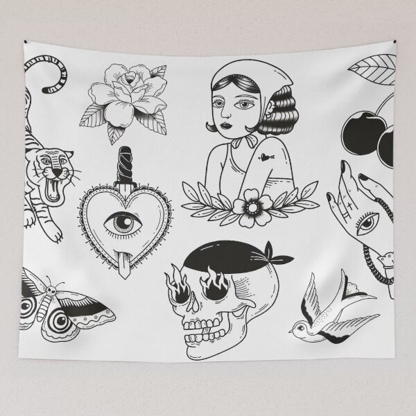 Item preview, Line tattoo set designed and sold by Nicoandtheblood.