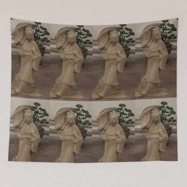 Item preview, Stone sculptures from an Asian woman at Wat Pho Buddha temple. 3 designed and sold by kall3bu.