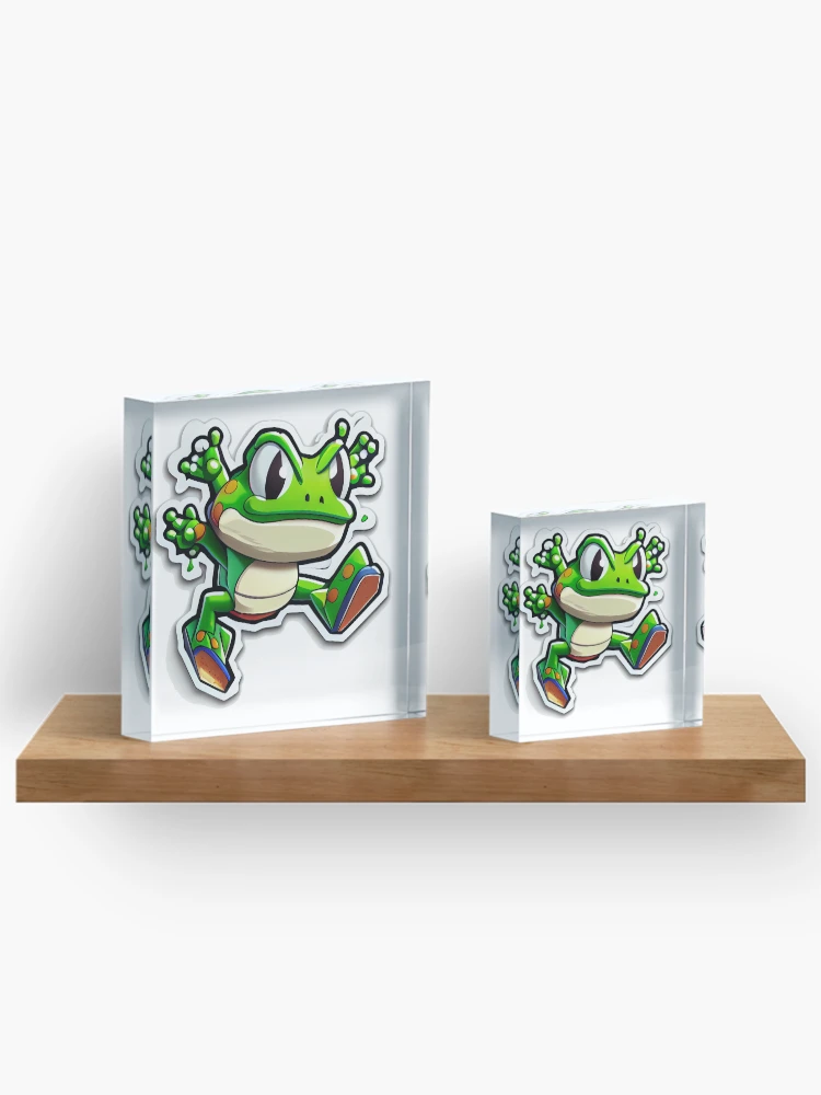 Thumbnail 3 of 5, Acrylic Block, Frog designed and sold by PythonBase.