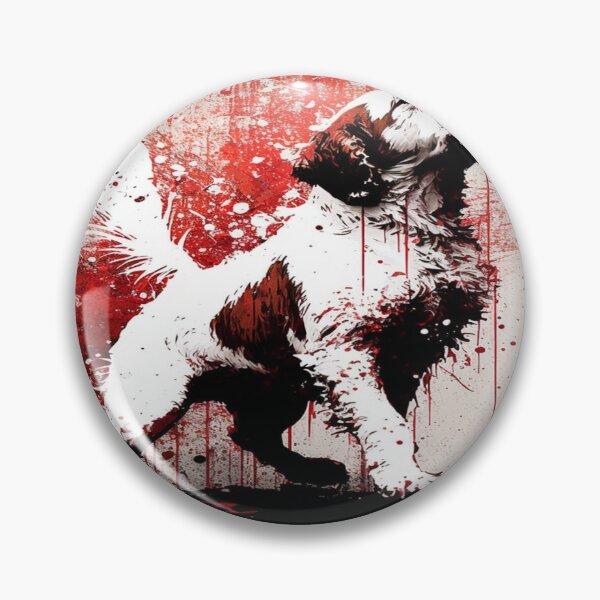 Item preview, Abstract Splash Painting Of A Dog In Black And Red Colours designed and sold by Unwind-Art-Work.