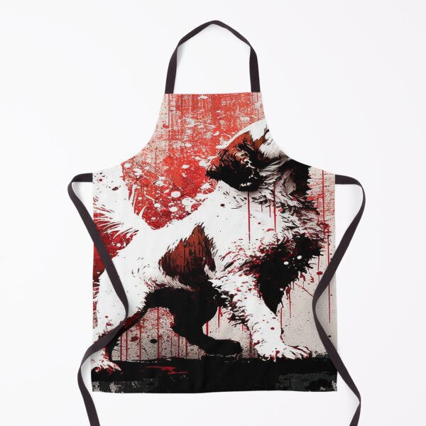 Item preview, Abstract Splash Painting Of A Dog In Black And Red Colours designed and sold by Unwind-Art-Work.