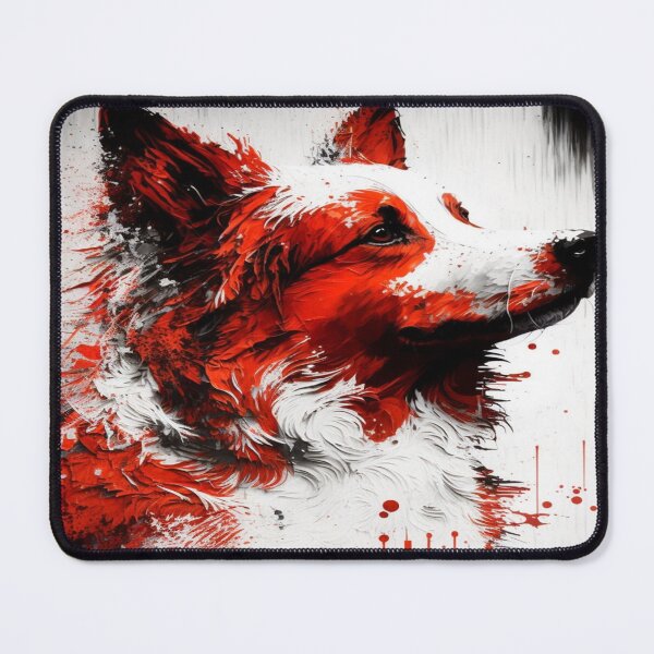 Item preview, Abstract Splash Painting Of A Dog In Black And Red Colours designed and sold by Unwind-Art-Work.