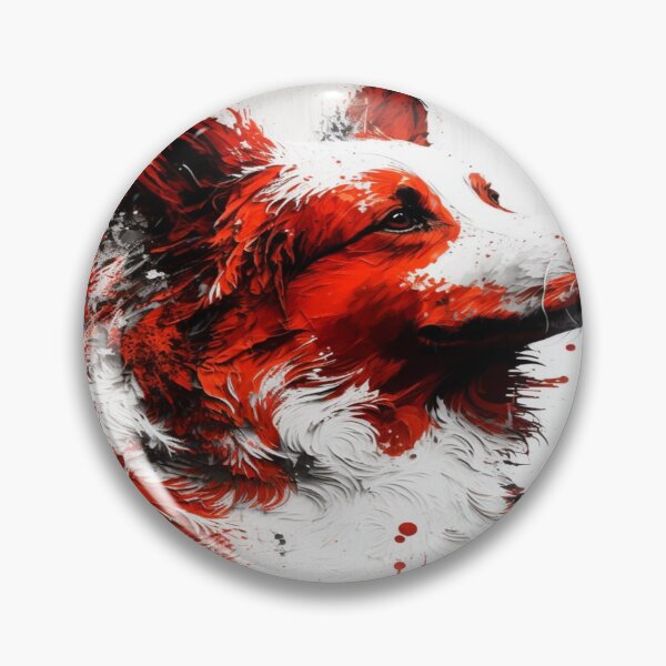 Item preview, Abstract Splash Painting Of A Dog In Black And Red Colours designed and sold by Unwind-Art-Work.