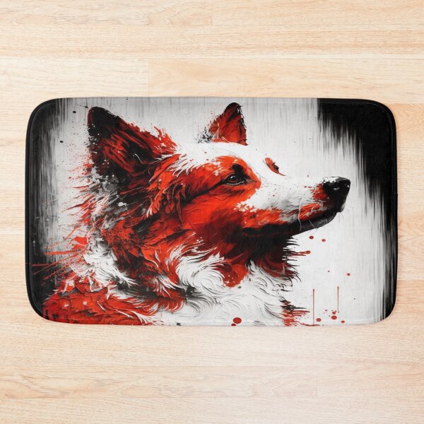 Item preview, Abstract Splash Painting Of A Dog In Black And Red Colours designed and sold by Unwind-Art-Work.