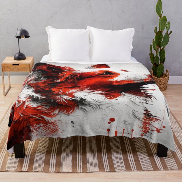 Item preview, Abstract Splash Painting Of A Dog In Black And Red Colours designed and sold by Unwind-Art-Work.