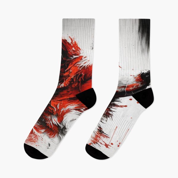 Item preview, Abstract Splash Painting Of A Dog In Black And Red Colours designed and sold by Unwind-Art-Work.