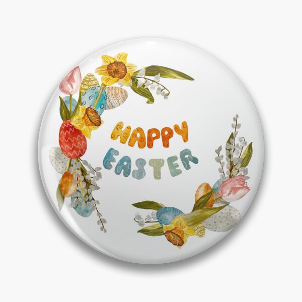 Item preview, Wreath flower Easter title willow a watercolor  designed and sold by Yana Mustafina | Boho Soulful Designs.