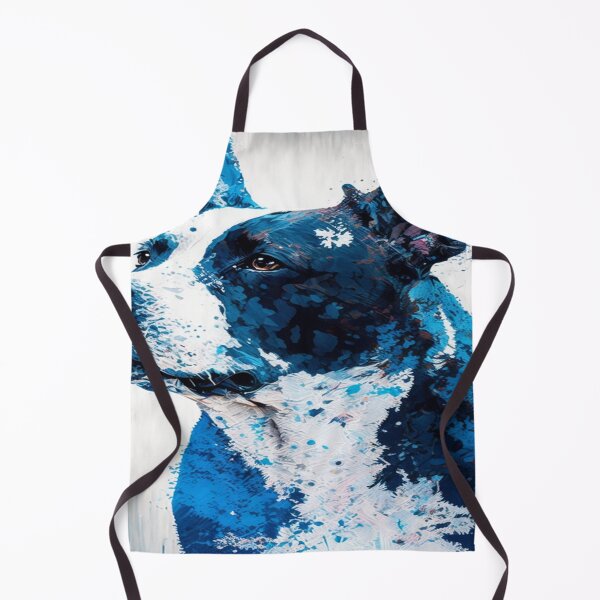 Item preview, Abstract Splash Painting Of A Dog In Blue And White Colours designed and sold by Unwind-Art-Work.