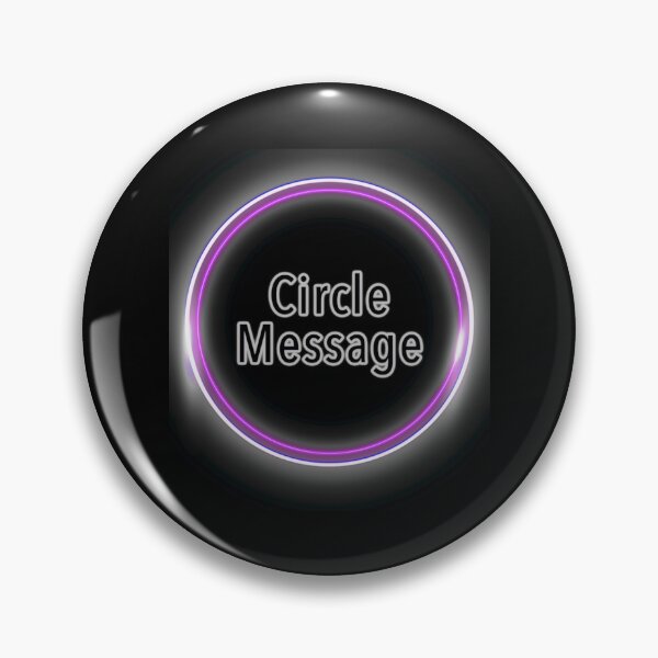 Item preview, Circle Message glowing purple circle                 designed and sold by trujilloorborne.