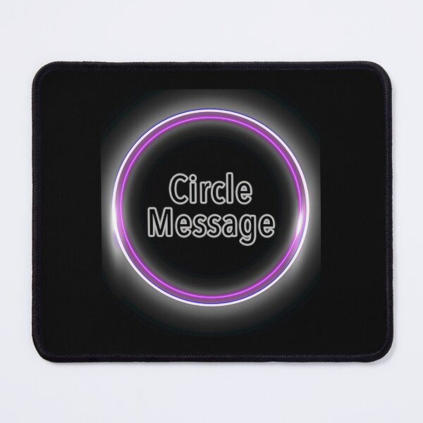 Item preview, Circle Message glowing purple circle designed and sold by trujilloorborne.