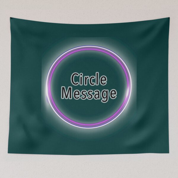 Item preview, Circle Message glowing purple circle                 designed and sold by trujilloorborne.