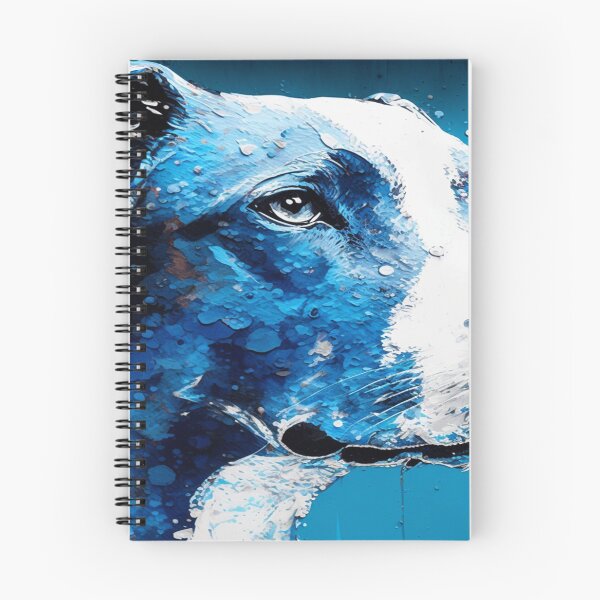 Item preview, Abstract Splash Painting Of A Dog In Blue And White Colours designed and sold by Unwind-Art-Work.