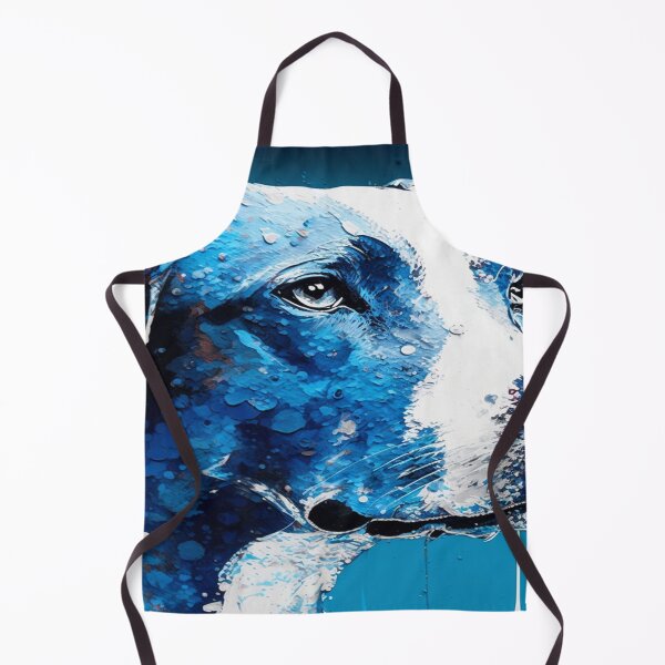 Item preview, Abstract Splash Painting Of A Dog In Blue And White Colours designed and sold by Unwind-Art-Work.