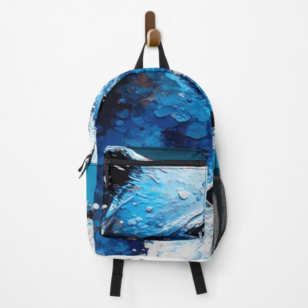 Item preview, Abstract Splash Painting Of A Dog In Blue And White Colours designed and sold by Unwind-Art-Work.