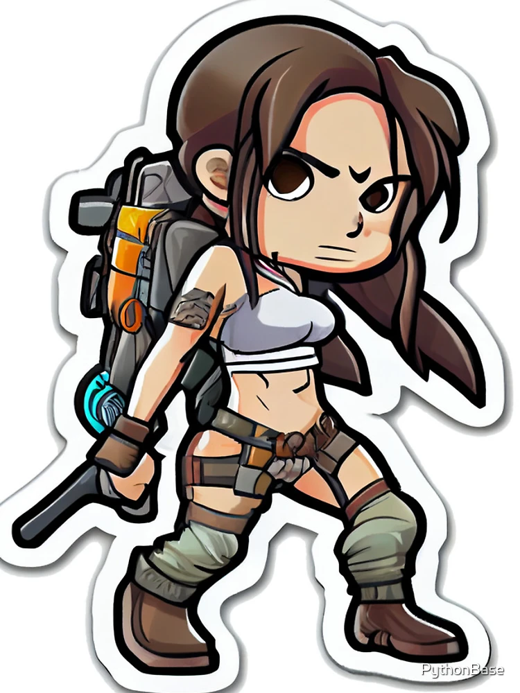 Thumbnail 4 of 4, iPhone Case, Lara Croft cartoon Style designed and sold by PythonBase.
