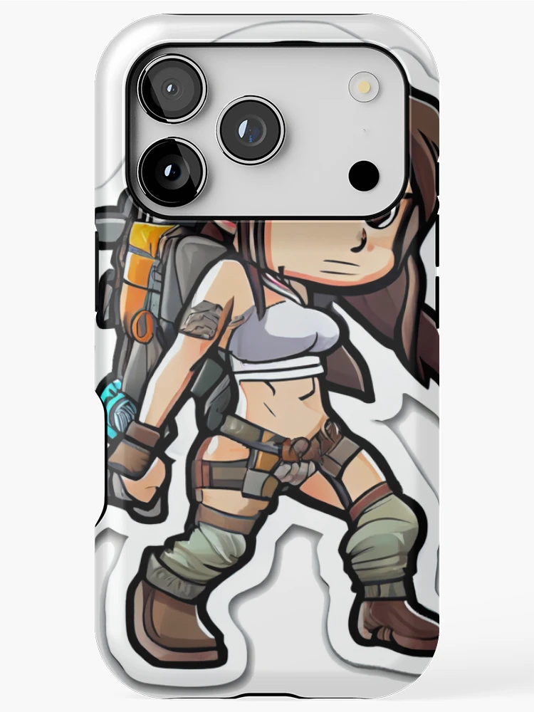 Thumbnail 1 of 4, iPhone Case, Lara Croft cartoon Style designed and sold by PythonBase.