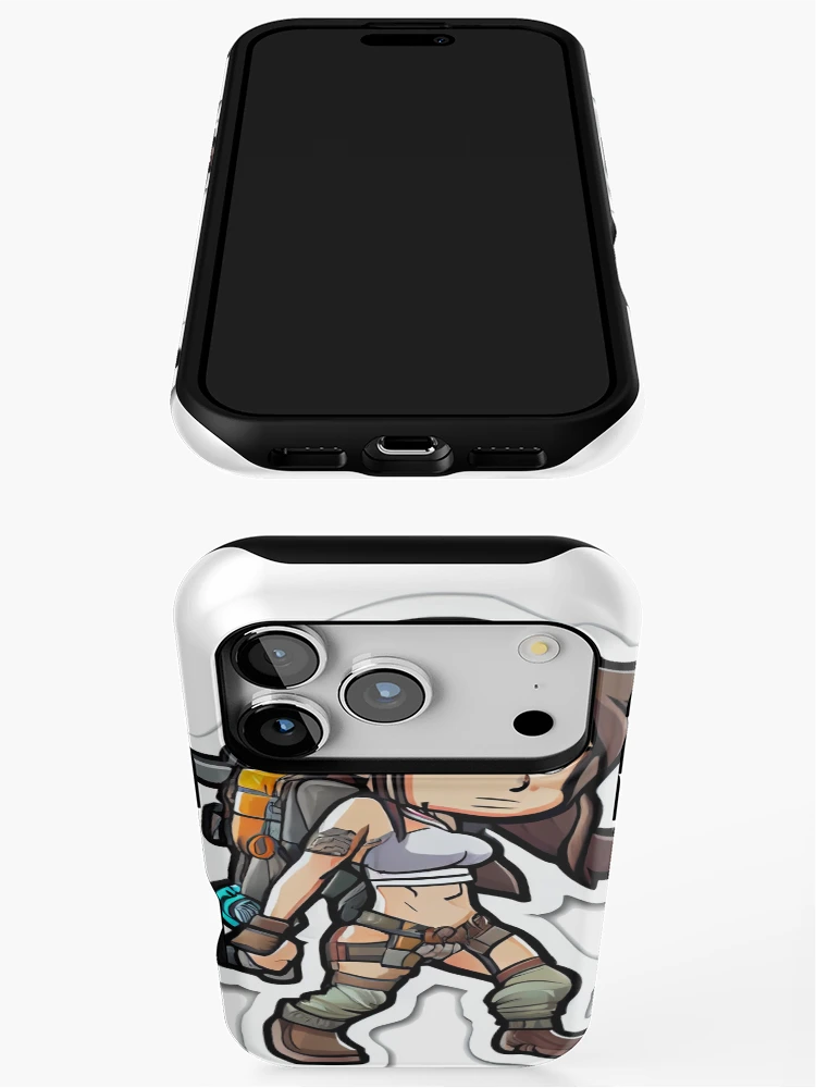 Thumbnail 3 of 4, iPhone Case, Lara Croft cartoon Style designed and sold by PythonBase.