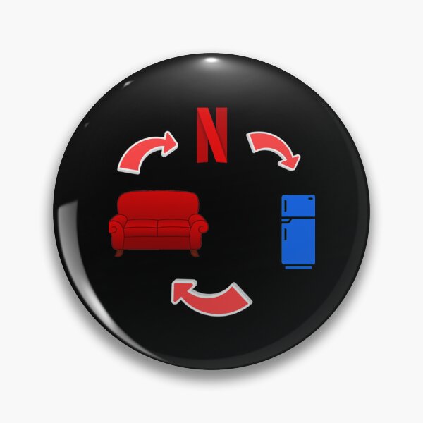 Item preview, Netflix circle        designed and sold by trujilloorborne.