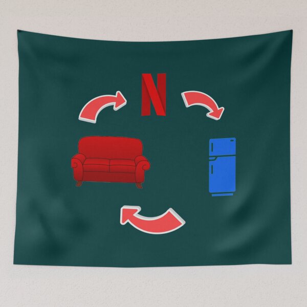 Item preview, Netflix circle        designed and sold by trujilloorborne.