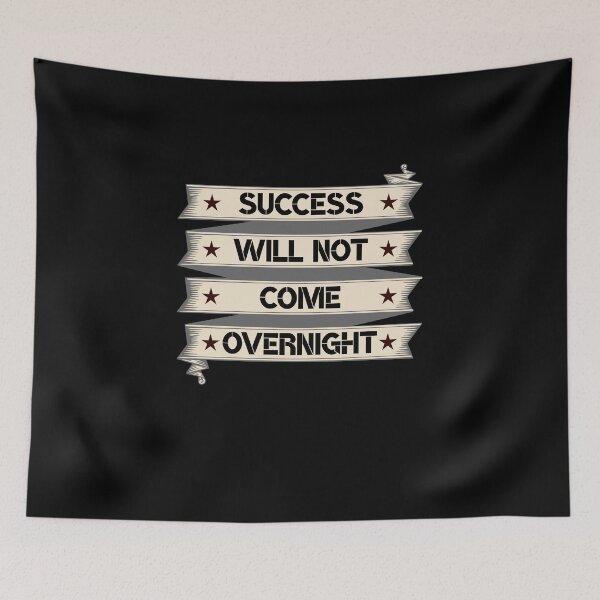 Item preview, Success will not come overnight t-shirt - Redbubble designed and sold by bluehatgraphics.