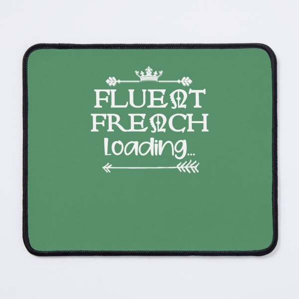 Item preview, Fluent French Loading White Text Premium designed and sold by EdythAbbott.