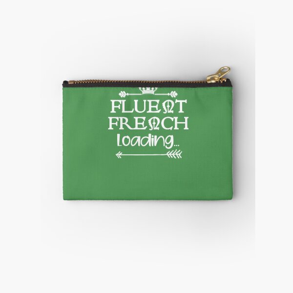 Item preview, Fluent French Loading White Text Premium designed and sold by EdythAbbott.