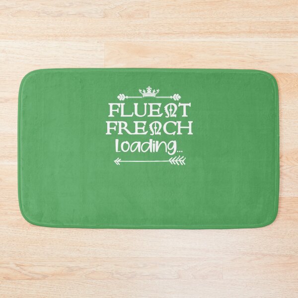 Item preview, Fluent French Loading White Text Premium designed and sold by EdythAbbott.