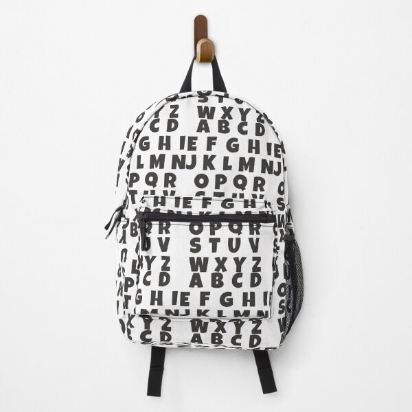 Item preview, English alphabets letters black text designed and sold by Think4Prints.