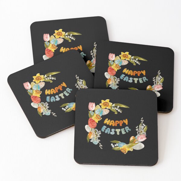 Item preview, Wreath flower Easter title willow a watercolor black designed and sold by Yana Mustafina | Boho Soulful Designs.
