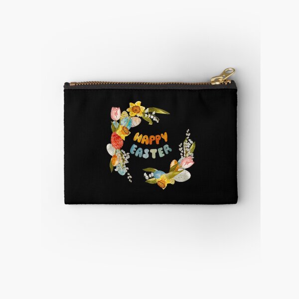 Item preview, Wreath flower Easter title willow a watercolor black designed and sold by Yana Mustafina | Boho Soulful Designs.