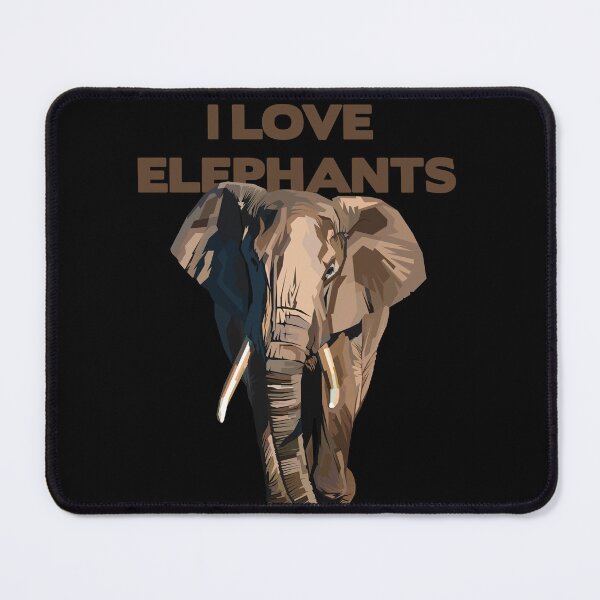 Item preview, I LOVE ELEPHANTS designed and sold by stripedcarpet.