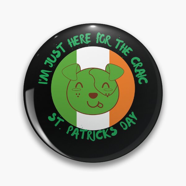 Item preview, I'm just here for the craic t-shirts  - St Patricks Day t-shirts, funny st patricks day dog t-shirts designed and sold by bernadine1.