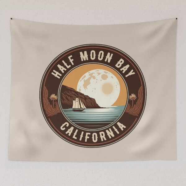 Item preview, Half Moon Bay California - Souvenirs designed and sold by ArtfulDelights.