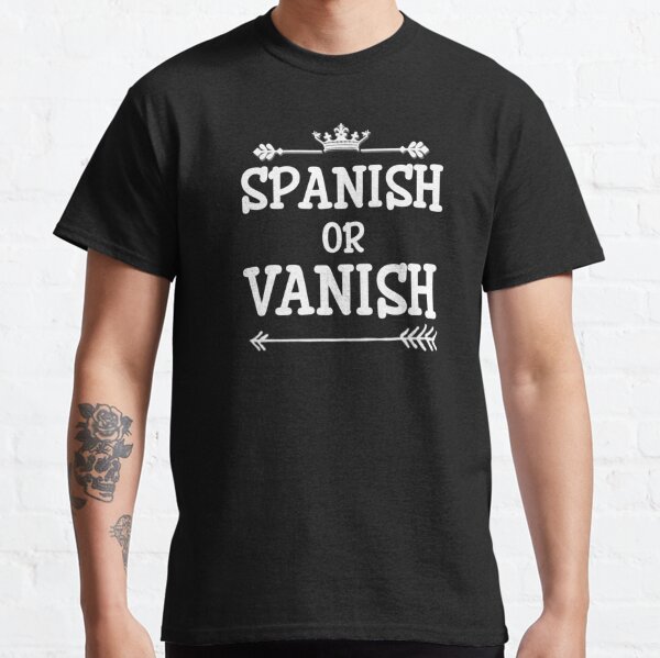 Lustiges Spanisch oder Vanish White Text Premium Classic T-Shirt
