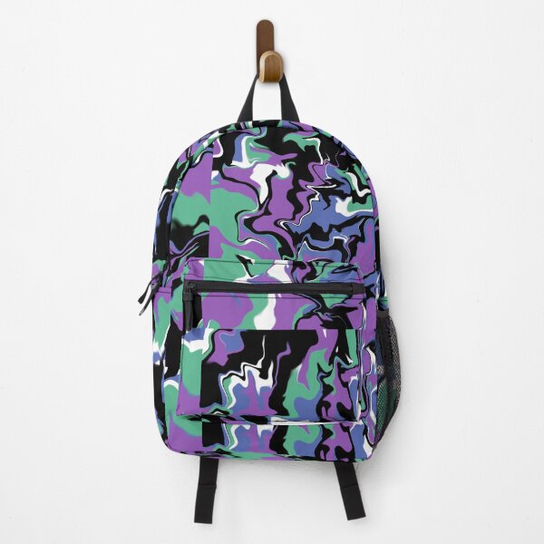 Artikelvorschau, Black blue purple green white abstract entworfen und verkauft von awsomepatterns.