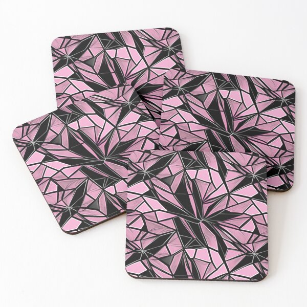 Item preview, broken glass texture pink and black designed and sold by warzin.