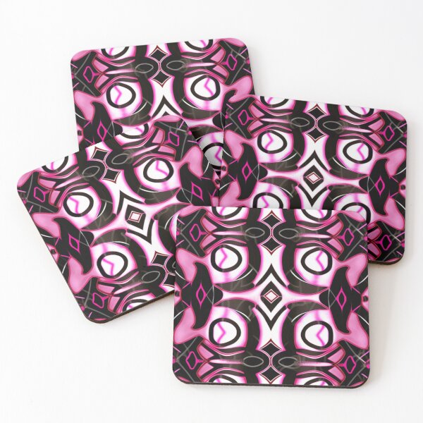 Item preview, white,pink and black abstract design designed and sold by warzin.