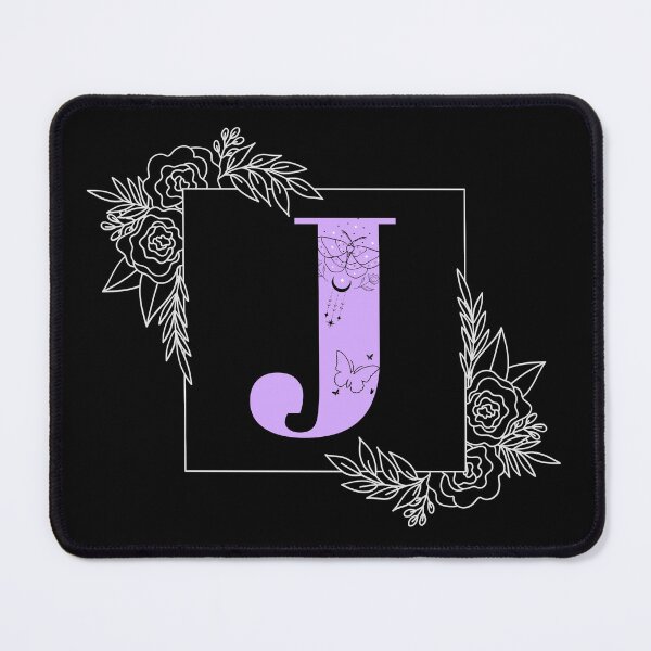 Item preview, Purple Floral Butterfly Custom Monogram - Letter J designed and sold by Neuroma Design.