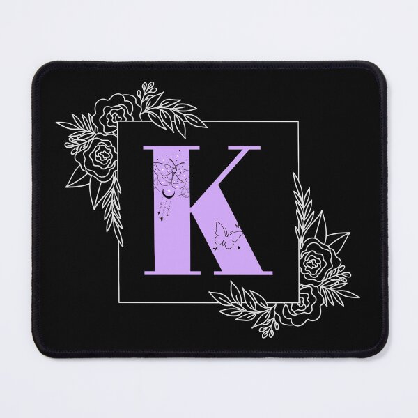 Item preview, Purple Floral Butterfly Custom Monogram - Letter K designed and sold by Neuroma Design.