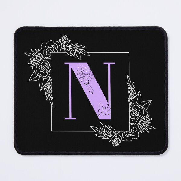 Item preview, Purple Floral Butterfly Custom Monogram - Letter N designed and sold by Neuroma Design.
